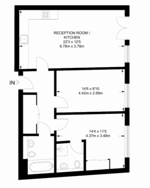 Stunning 2 Bed Flat With Balcony Londres